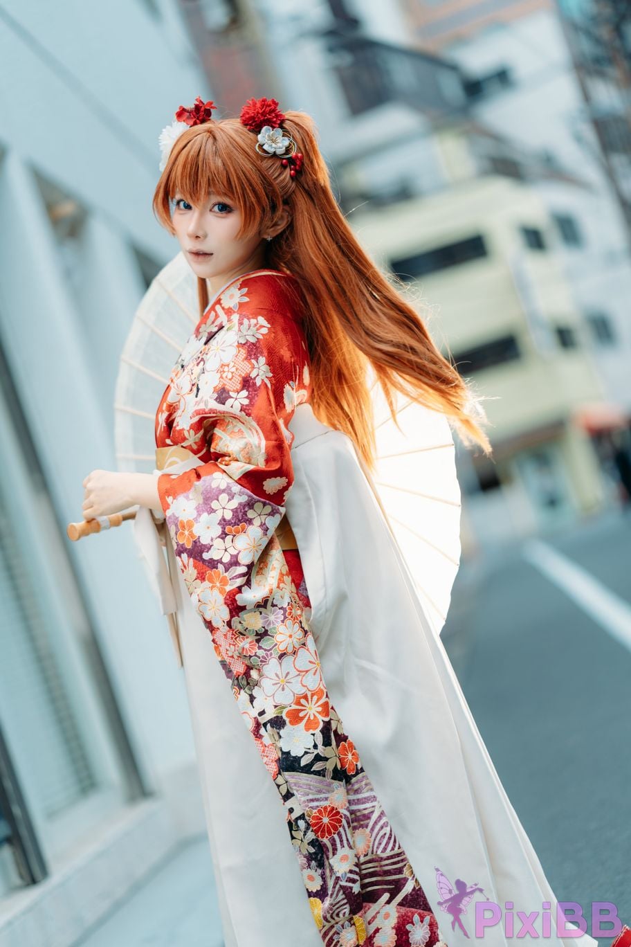 Cosplayer Stupid Momo EVA Asuka Japanese clothes PixiBB.COM 029