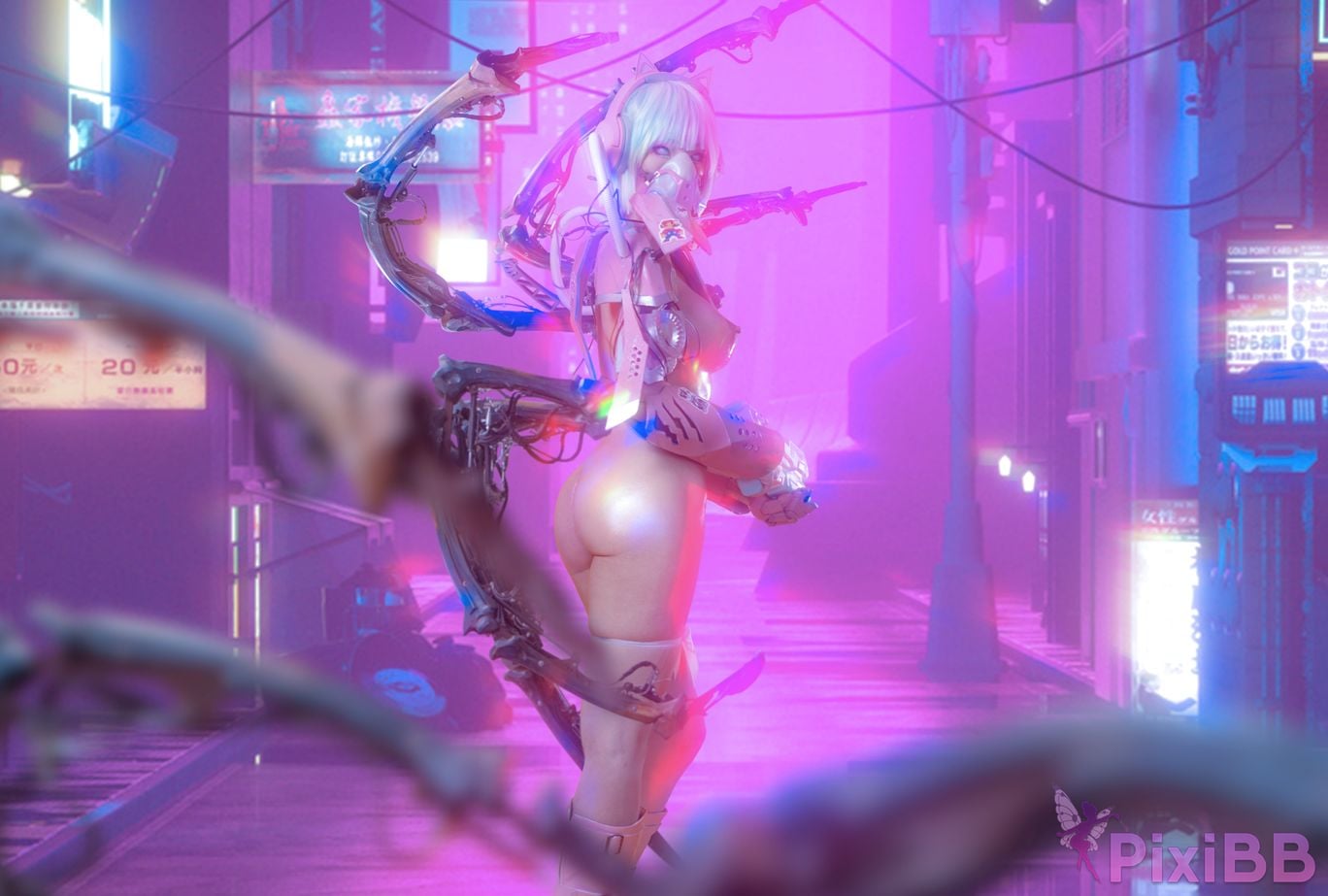 Cosplayer Titanium alloy TiTi Cyber Pink Killer PixiBB.COM 011