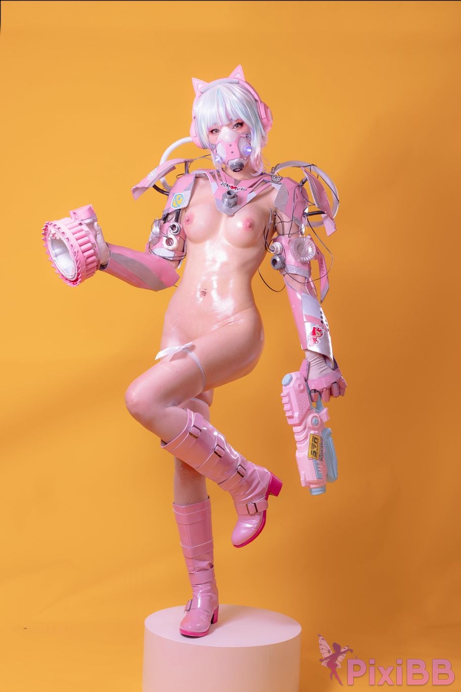 Cosplayer Titanium alloy TiTi Cyber Pink Killer PixiBB.COM 015