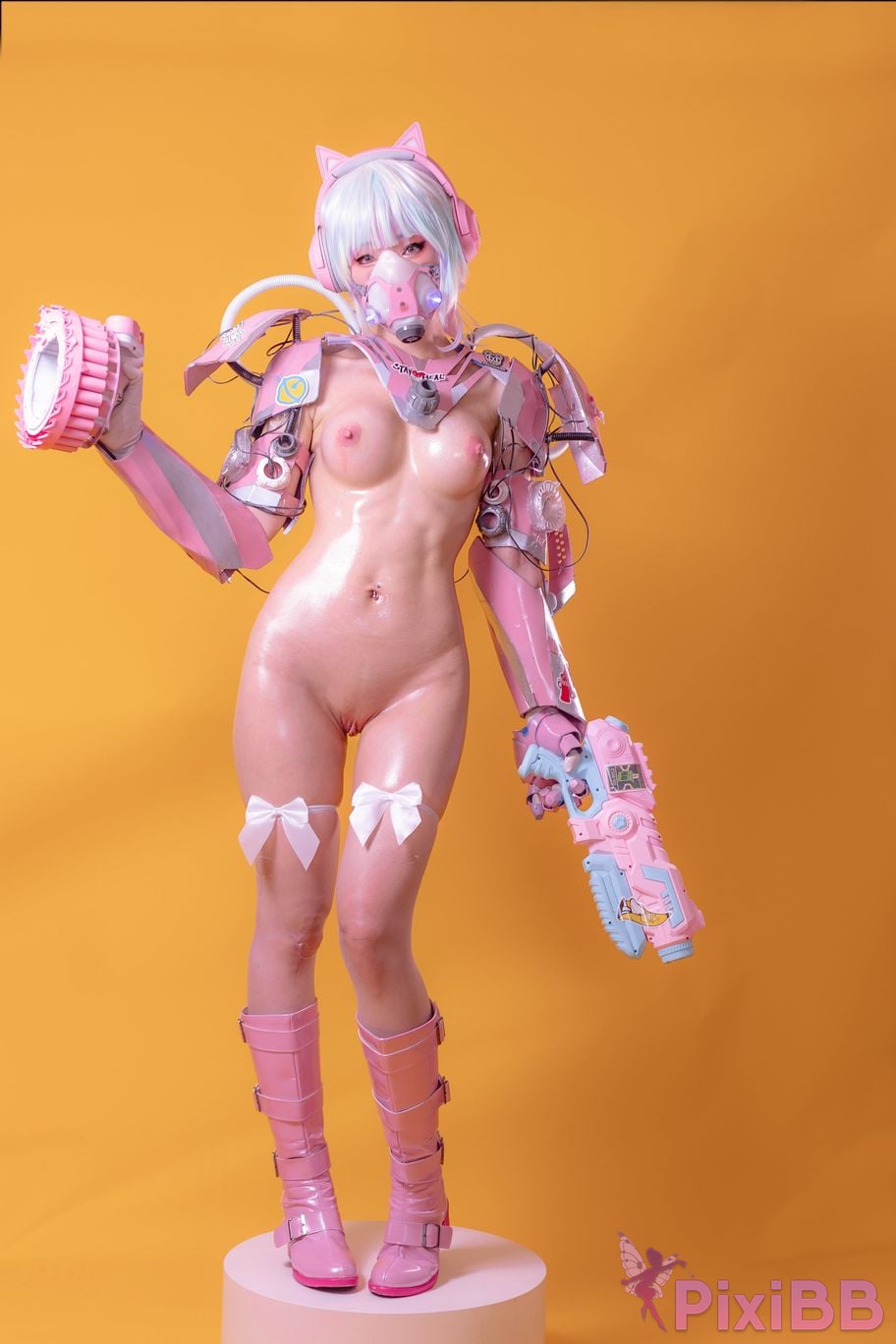 Cosplayer Titanium alloy TiTi Cyber Pink Killer PixiBB.COM 018