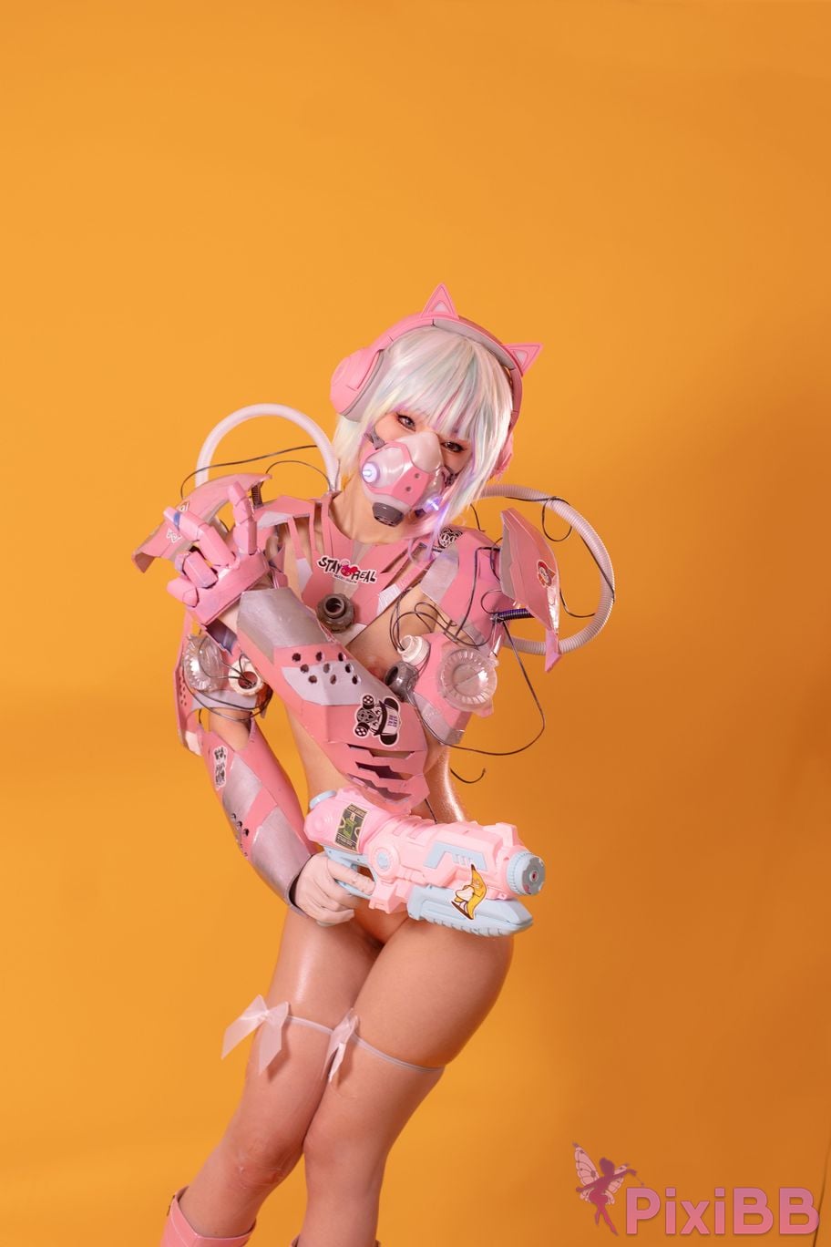 Cosplayer Titanium alloy TiTi Cyber Pink Killer PixiBB.COM 055