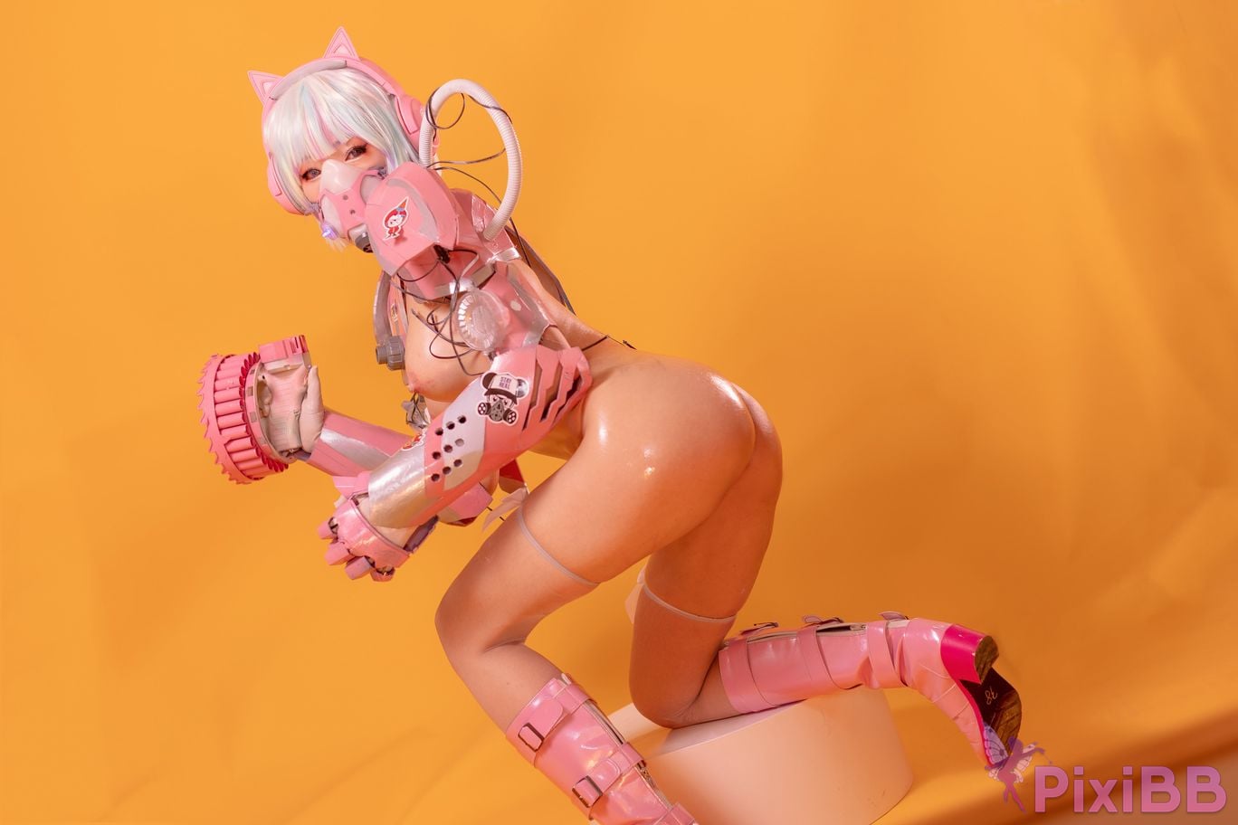 Cosplayer Titanium alloy TiTi Cyber Pink Killer PixiBB.COM 074