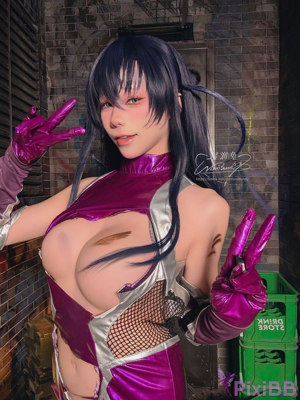 Cosplayer Sticky Dumpling Rabbit 2026 Year 09 monthly subscription Demon ninja Igawa Asaki PixiBB.COM 005