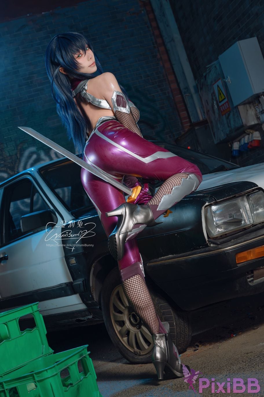 Cosplayer Sticky Dumpling Rabbit 2026 Year 09 monthly subscription Demon ninja Igawa Asaki PixiBB.COM 035