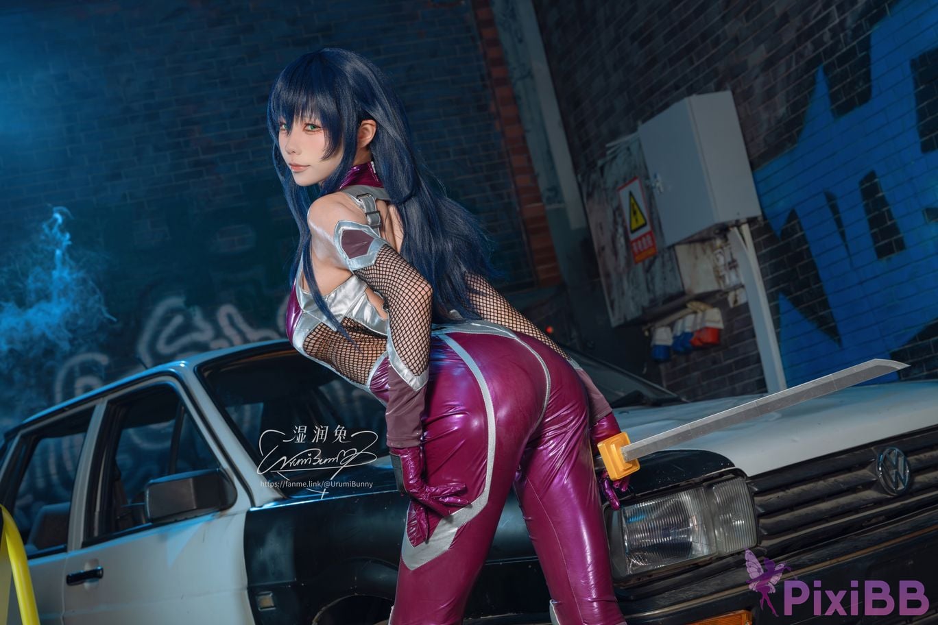 Cosplayer Sticky Dumpling Rabbit 2026 Year 09 monthly subscription Demon ninja Igawa Asaki PixiBB.COM 036
