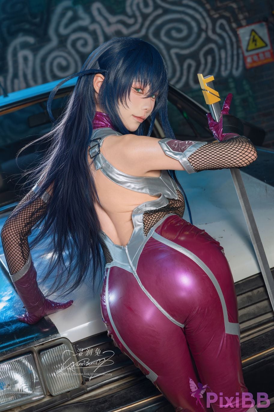 Cosplayer Sticky Dumpling Rabbit 2026 Year 09 monthly subscription Demon ninja Igawa Asaki PixiBB.COM 040
