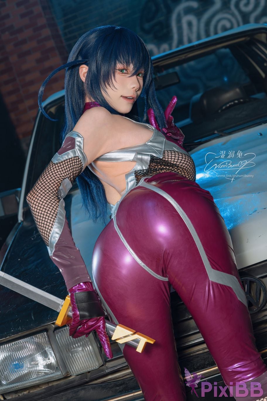 Cosplayer Sticky Dumpling Rabbit 2026 Year 09 monthly subscription Demon ninja Igawa Asaki PixiBB.COM 041