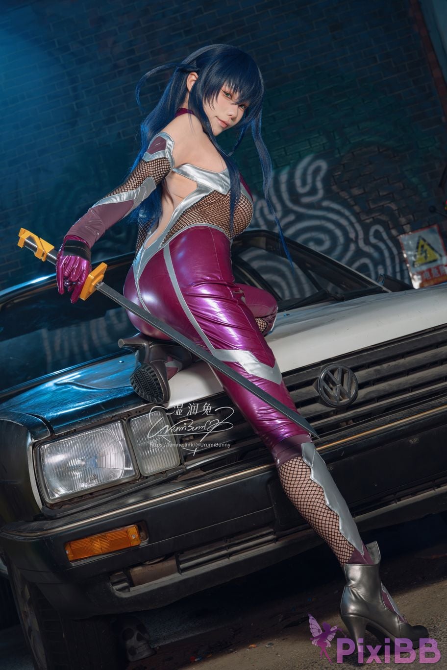 Cosplayer Sticky Dumpling Rabbit 2026 Year 09 monthly subscription Demon ninja Igawa Asaki PixiBB.COM 043