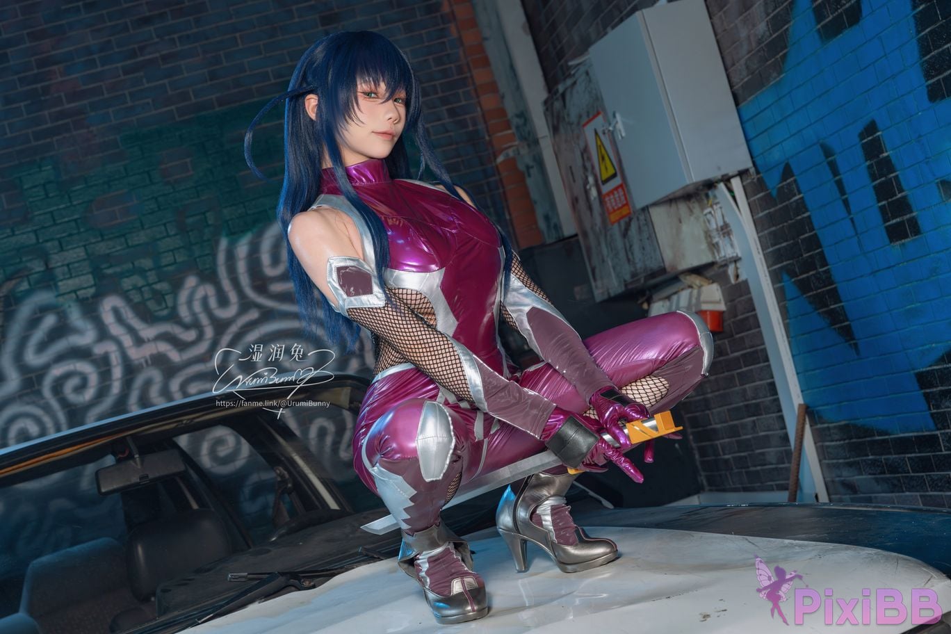 Cosplayer Sticky Dumpling Rabbit 2026 Year 09 monthly subscription Demon ninja Igawa Asaki PixiBB.COM 045