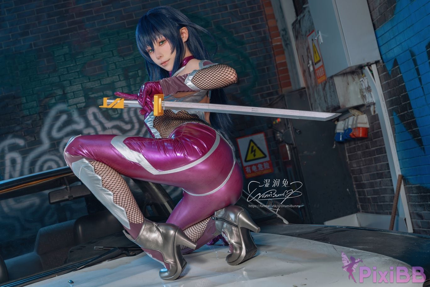 Cosplayer Sticky Dumpling Rabbit 2026 Year 09 monthly subscription Demon ninja Igawa Asaki PixiBB.COM 048