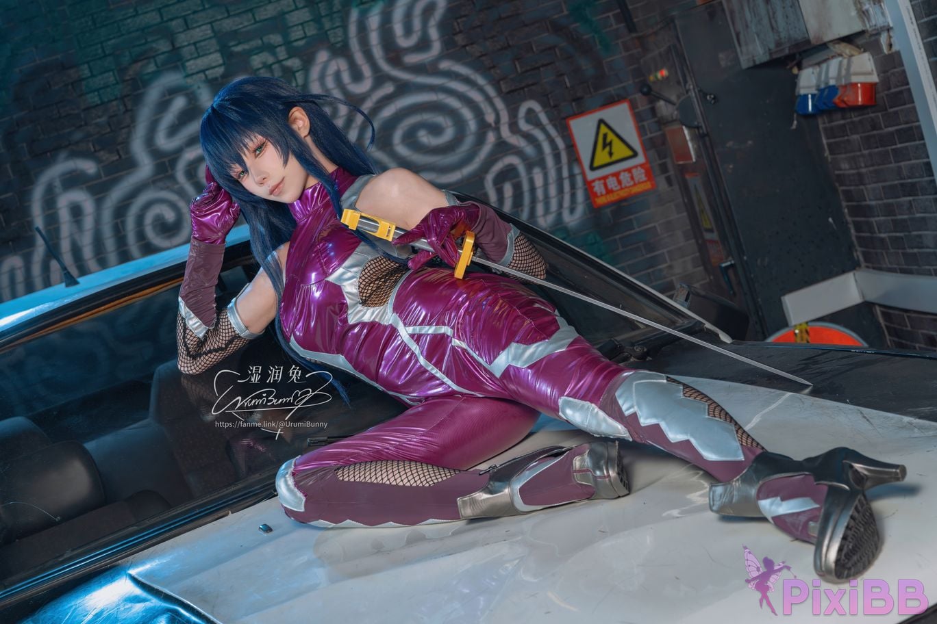 Cosplayer Sticky Dumpling Rabbit 2026 Year 09 monthly subscription Demon ninja Igawa Asaki PixiBB.COM 049