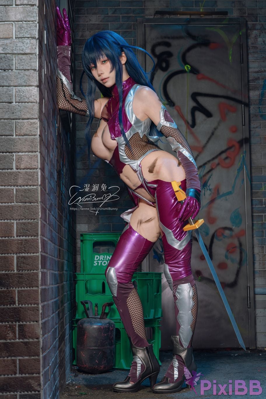 Cosplayer Sticky Dumpling Rabbit 2026 Year 09 monthly subscription Demon ninja Igawa Asaki PixiBB.COM 054