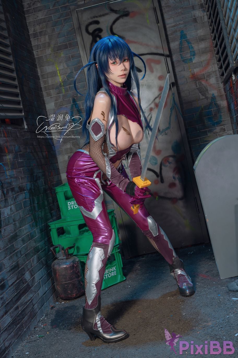 Cosplayer Sticky Dumpling Rabbit 2026 Year 09 monthly subscription Demon ninja Igawa Asaki PixiBB.COM 058