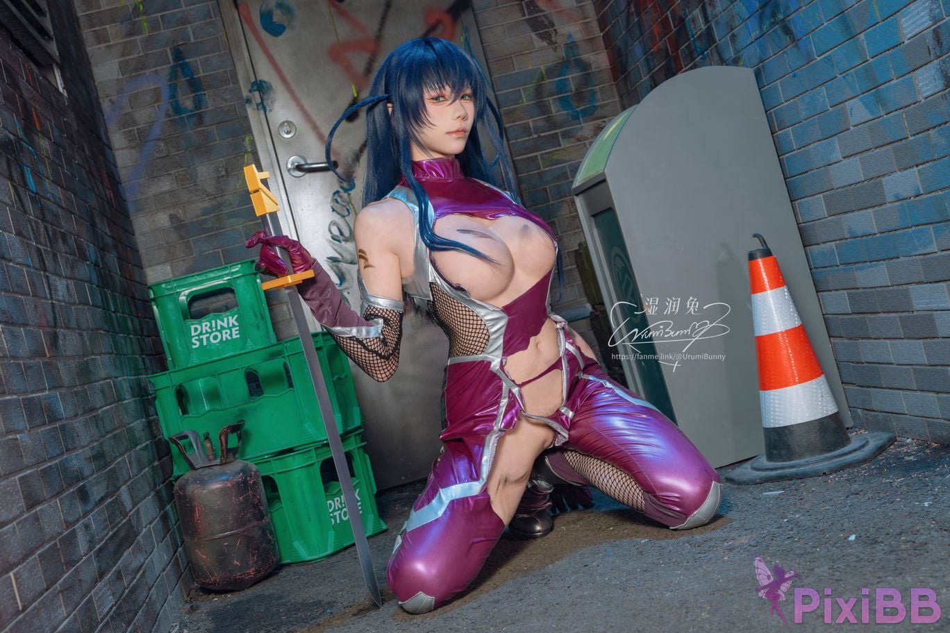 Cosplayer Sticky Dumpling Rabbit 2026 Year 09 monthly subscription Demon ninja Igawa Asaki PixiBB.COM 062
