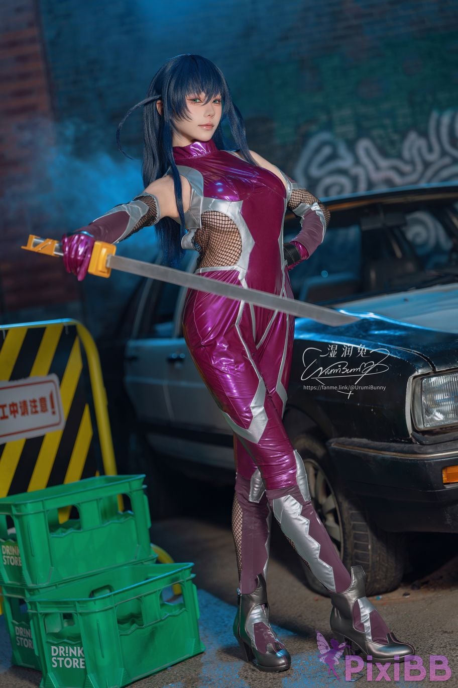 Cosplayer Sticky Dumpling Rabbit 2026 Year 09 monthly subscription Demon ninja Igawa Asaki PixiBB.COM 064