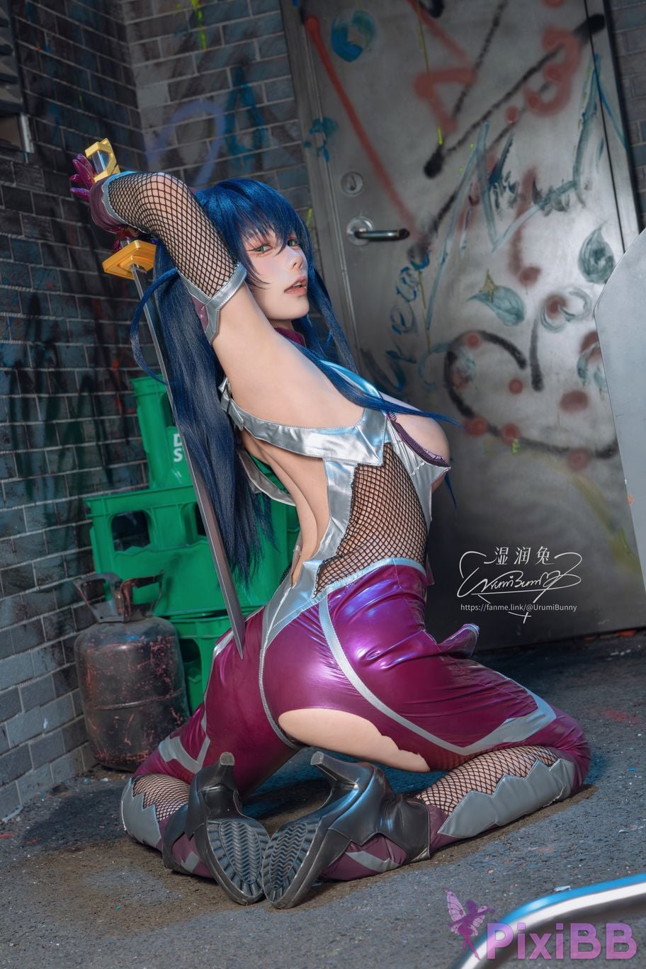 Cosplayer Sticky Dumpling Rabbit 2026 Year 09 monthly subscription Demon ninja Igawa Asaki PixiBB.COM 067