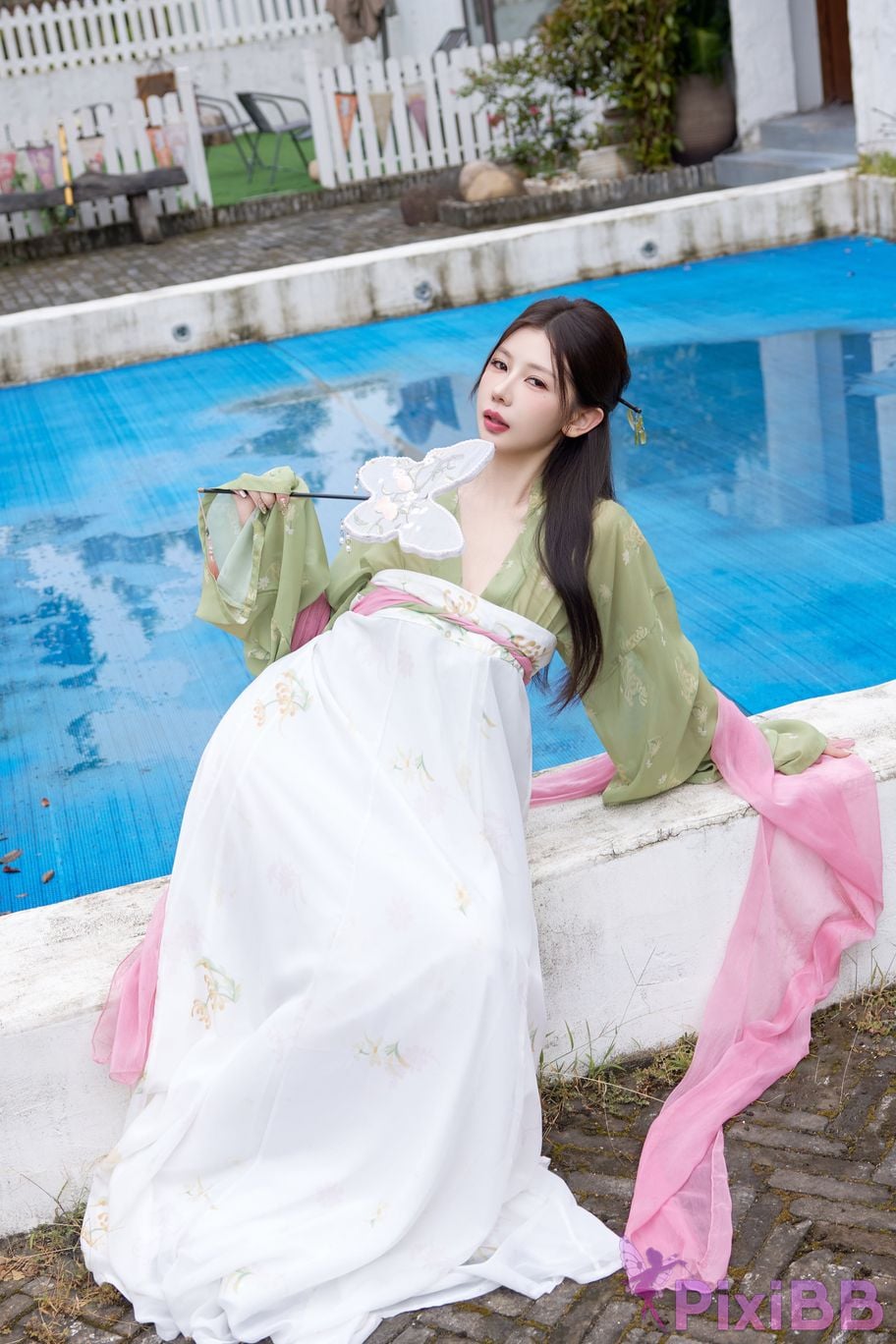 No watermark for in app purchases Yin Tian Tiantian sunny XIUREN Model Mid Autumn Festival Hanfu PixiBB.COM 013