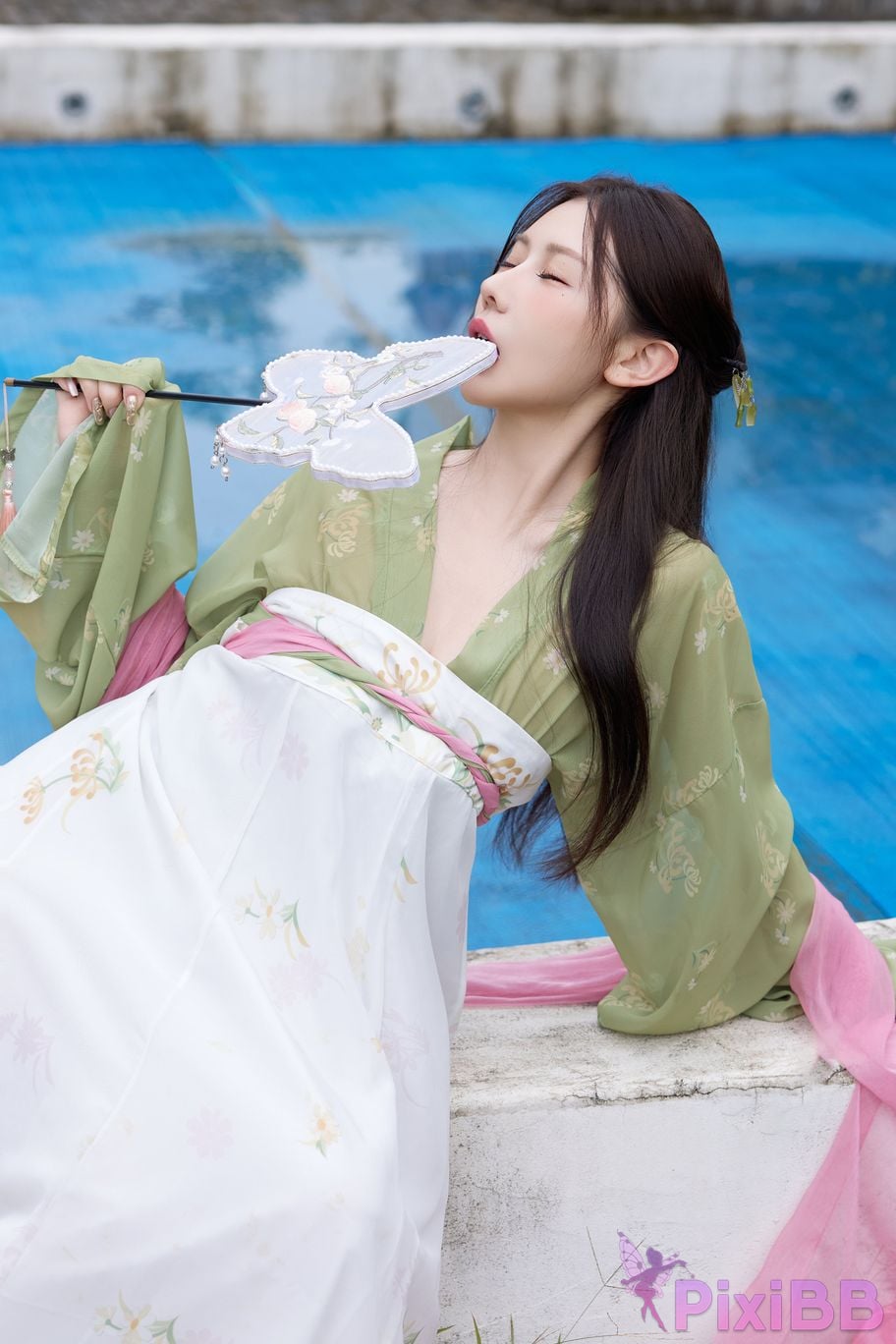 No watermark for in app purchases Yin Tian Tiantian sunny XIUREN Model Mid Autumn Festival Hanfu PixiBB.COM 014