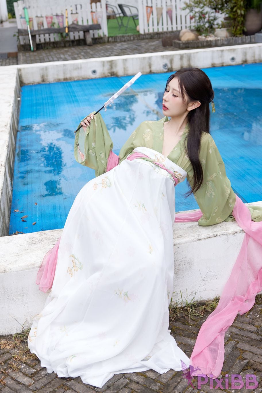 No watermark for in app purchases Yin Tian Tiantian sunny XIUREN Model Mid Autumn Festival Hanfu PixiBB.COM 015