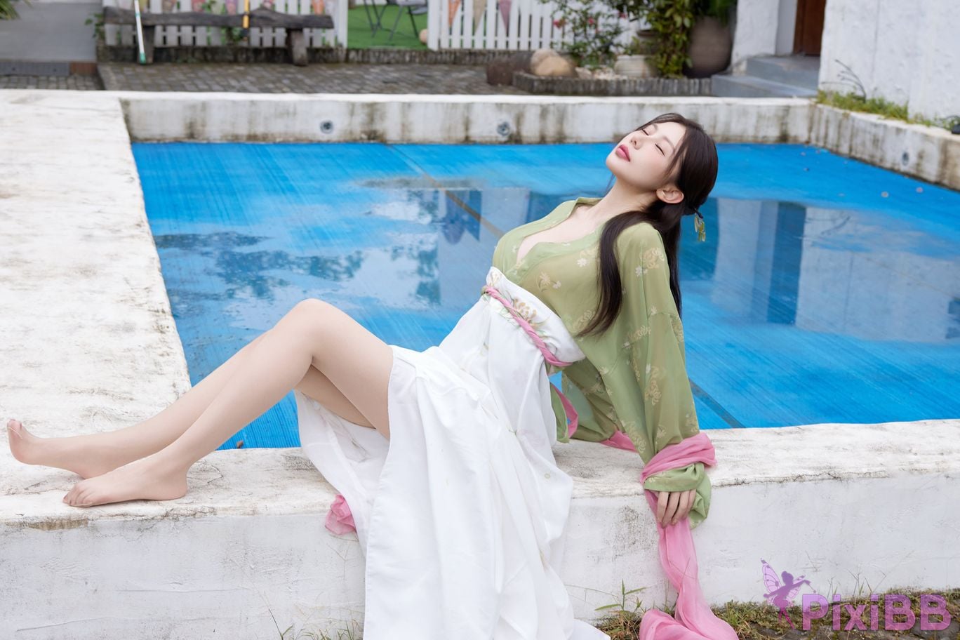 No watermark for in app purchases Yin Tian Tiantian sunny XIUREN Model Mid Autumn Festival Hanfu PixiBB.COM 017