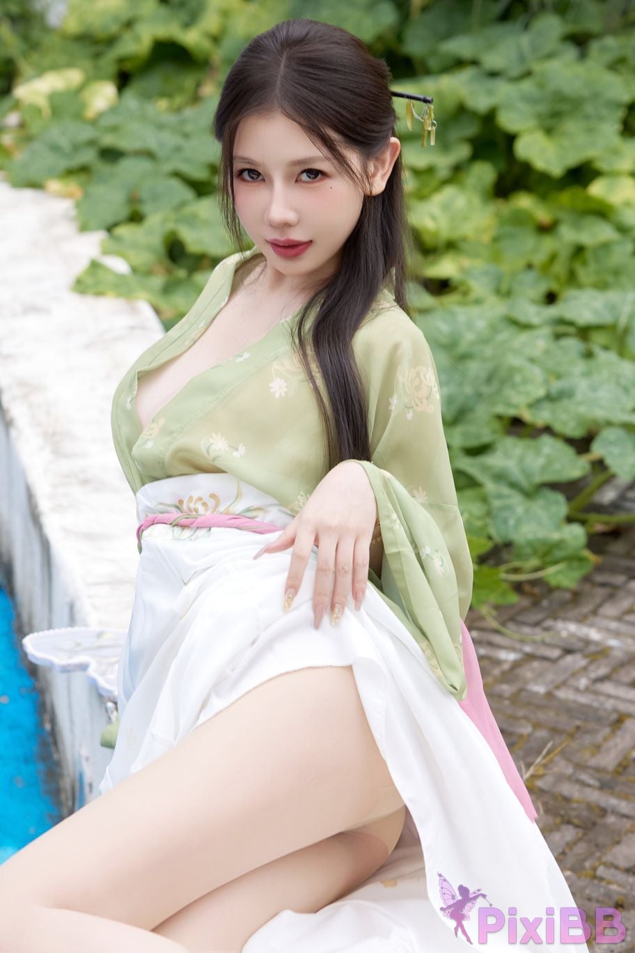 No watermark for in app purchases Yin Tian Tiantian sunny XIUREN Model Mid Autumn Festival Hanfu PixiBB.COM 024