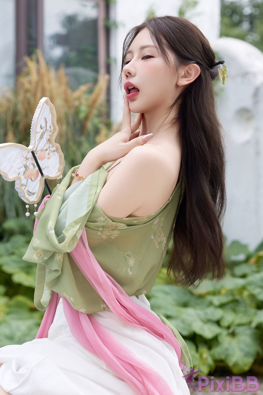 No watermark for in app purchases Yin Tian Tiantian sunny XIUREN Model Mid Autumn Festival Hanfu PixiBB.COM 029
