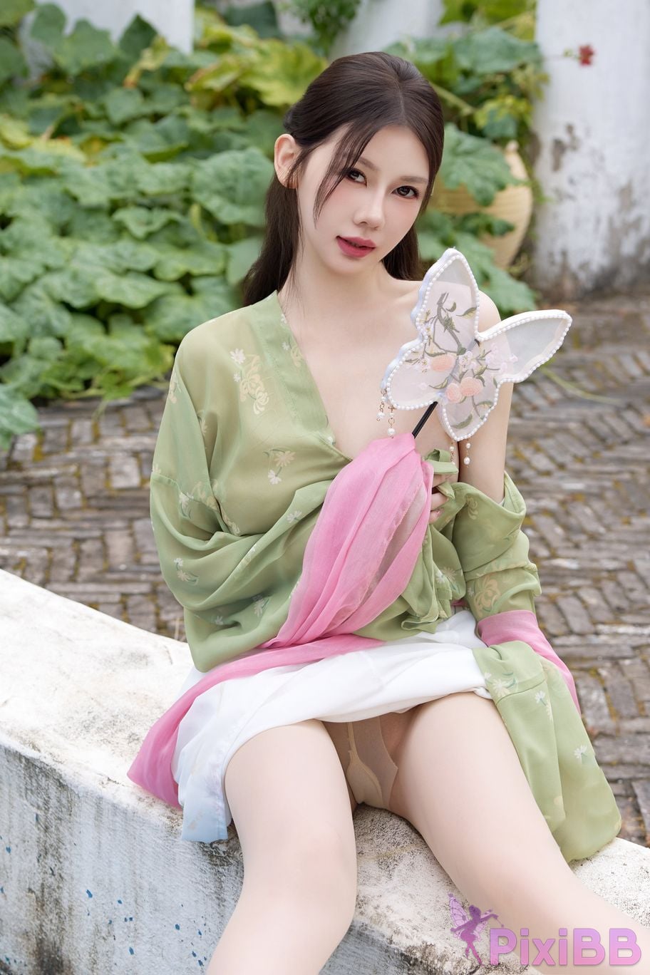 No watermark for in app purchases Yin Tian Tiantian sunny XIUREN Model Mid Autumn Festival Hanfu PixiBB.COM 034