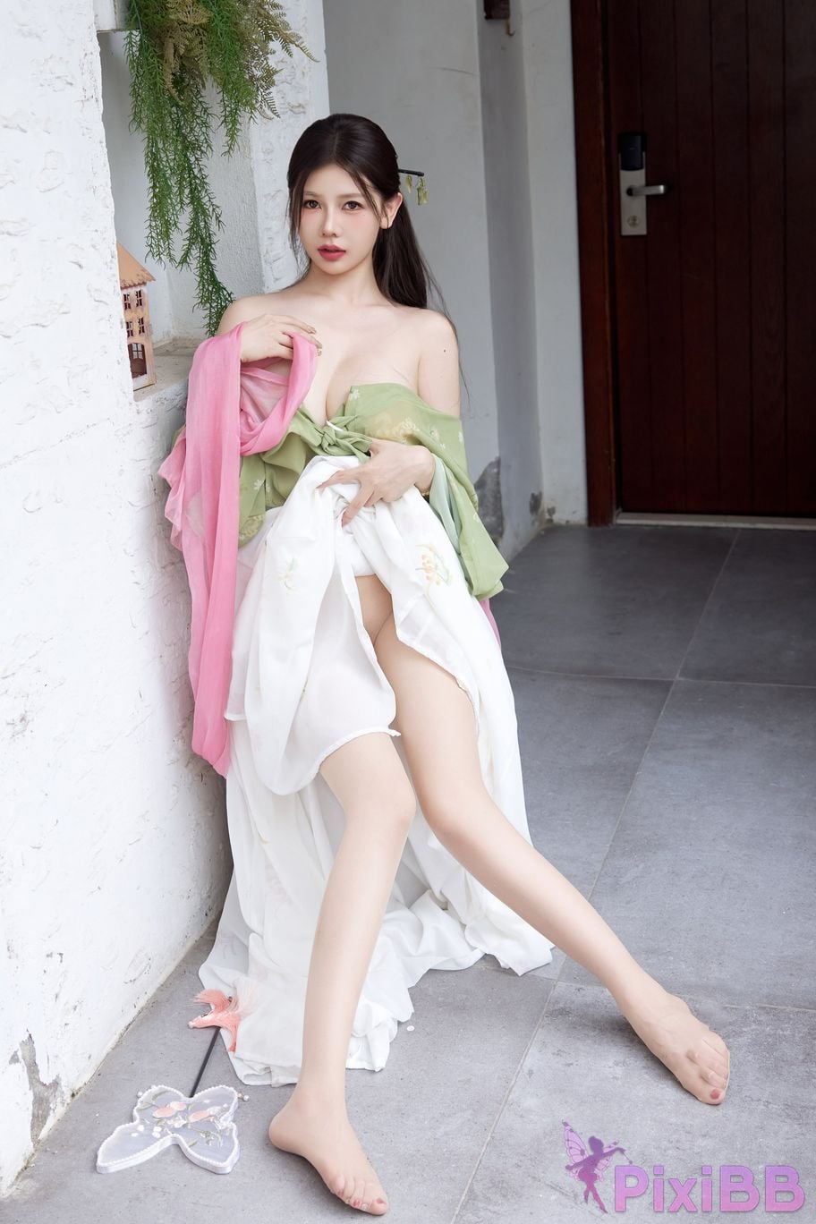 No watermark for in app purchases Yin Tian Tiantian sunny XIUREN Model Mid Autumn Festival Hanfu PixiBB.COM 040