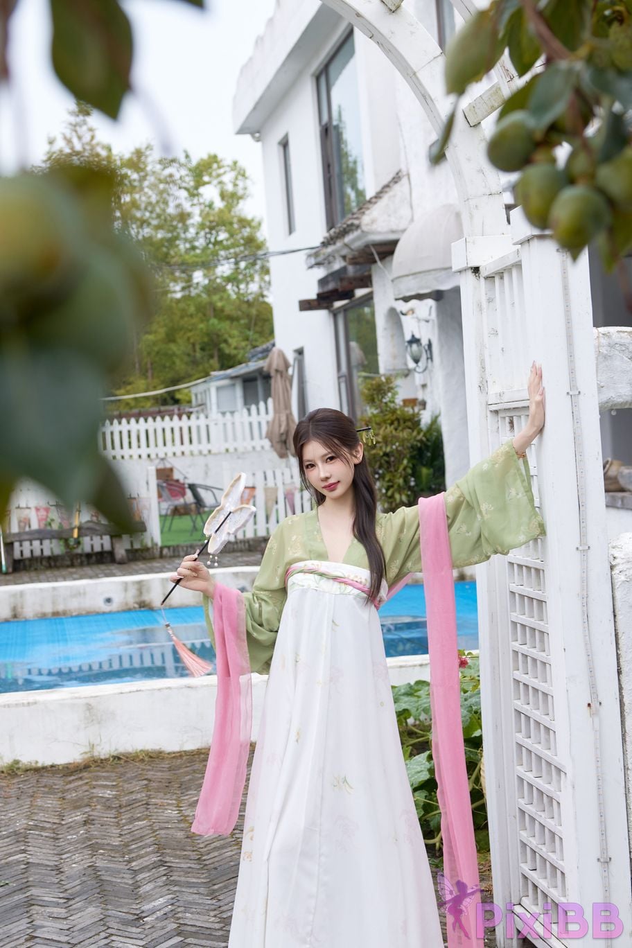 No watermark for in app purchases Yin Tian Tiantian sunny XIUREN Model Mid Autumn Festival Hanfu PixiBB.COM 044
