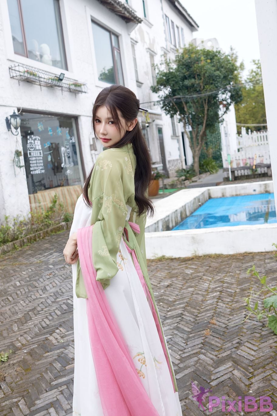 No watermark for in app purchases Yin Tian Tiantian sunny XIUREN Model Mid Autumn Festival Hanfu PixiBB.COM 055