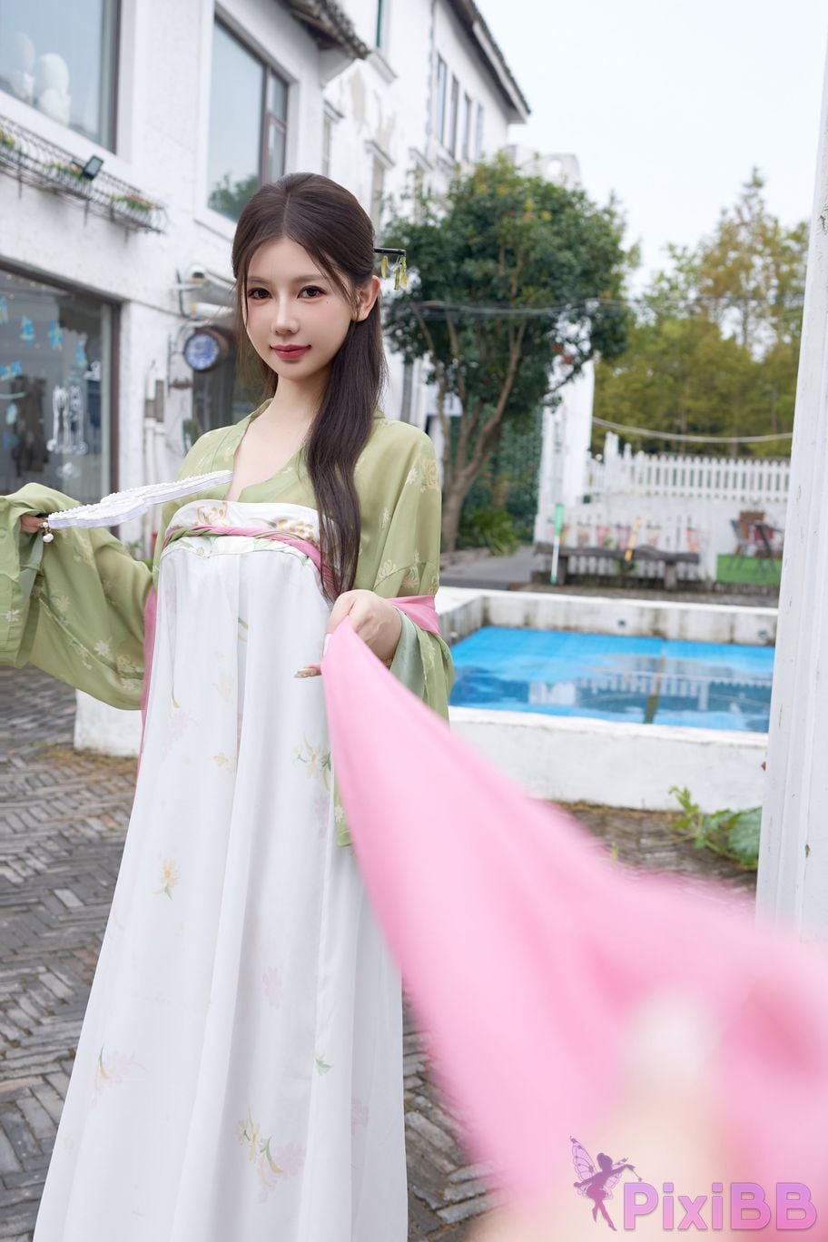No watermark for in app purchases Yin Tian Tiantian sunny XIUREN Model Mid Autumn Festival Hanfu PixiBB.COM 077