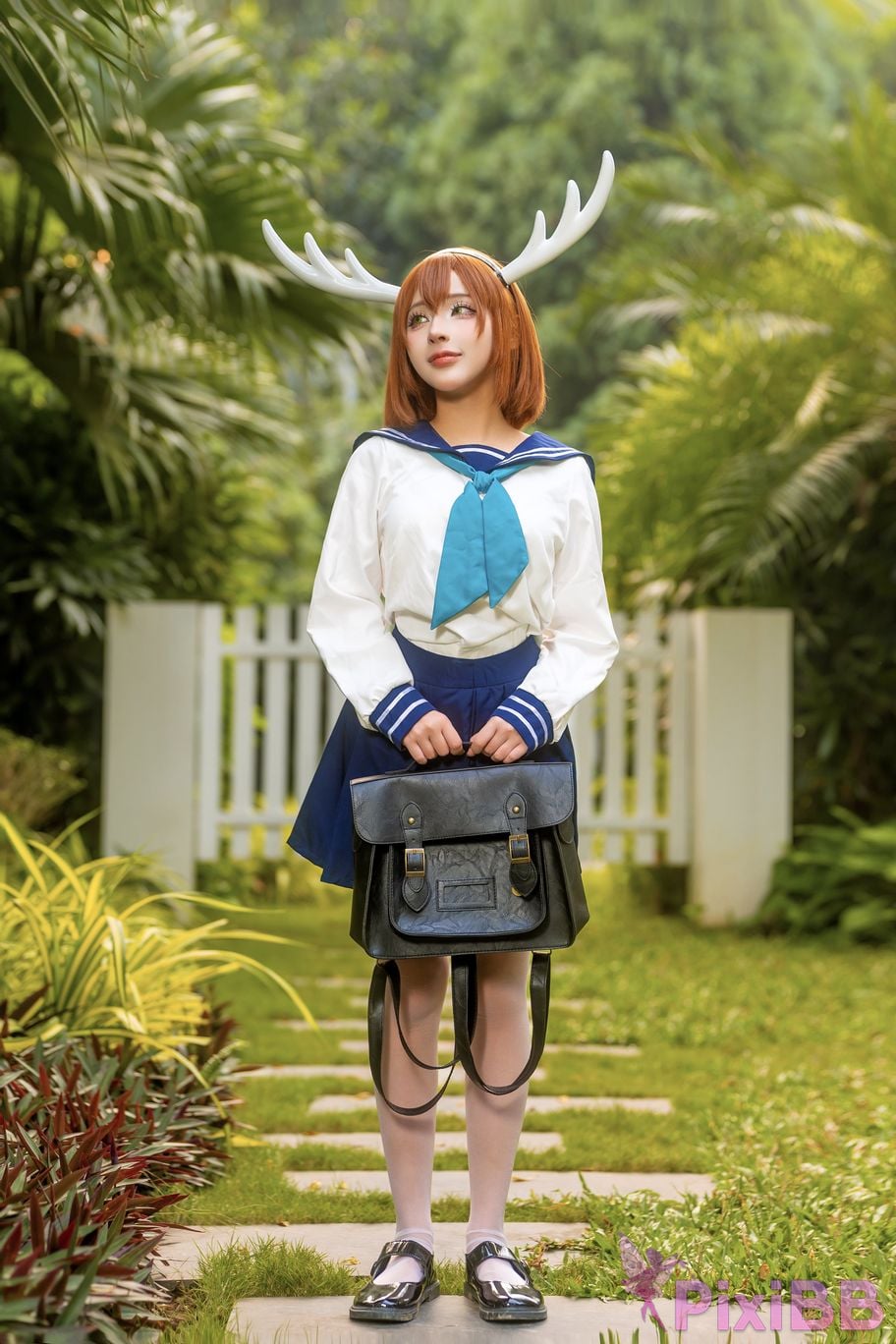 Cosplayer linhi cute yuumeilyn Noko Shikanoko My Deer Friend Nokotan PixiBB.COM 001