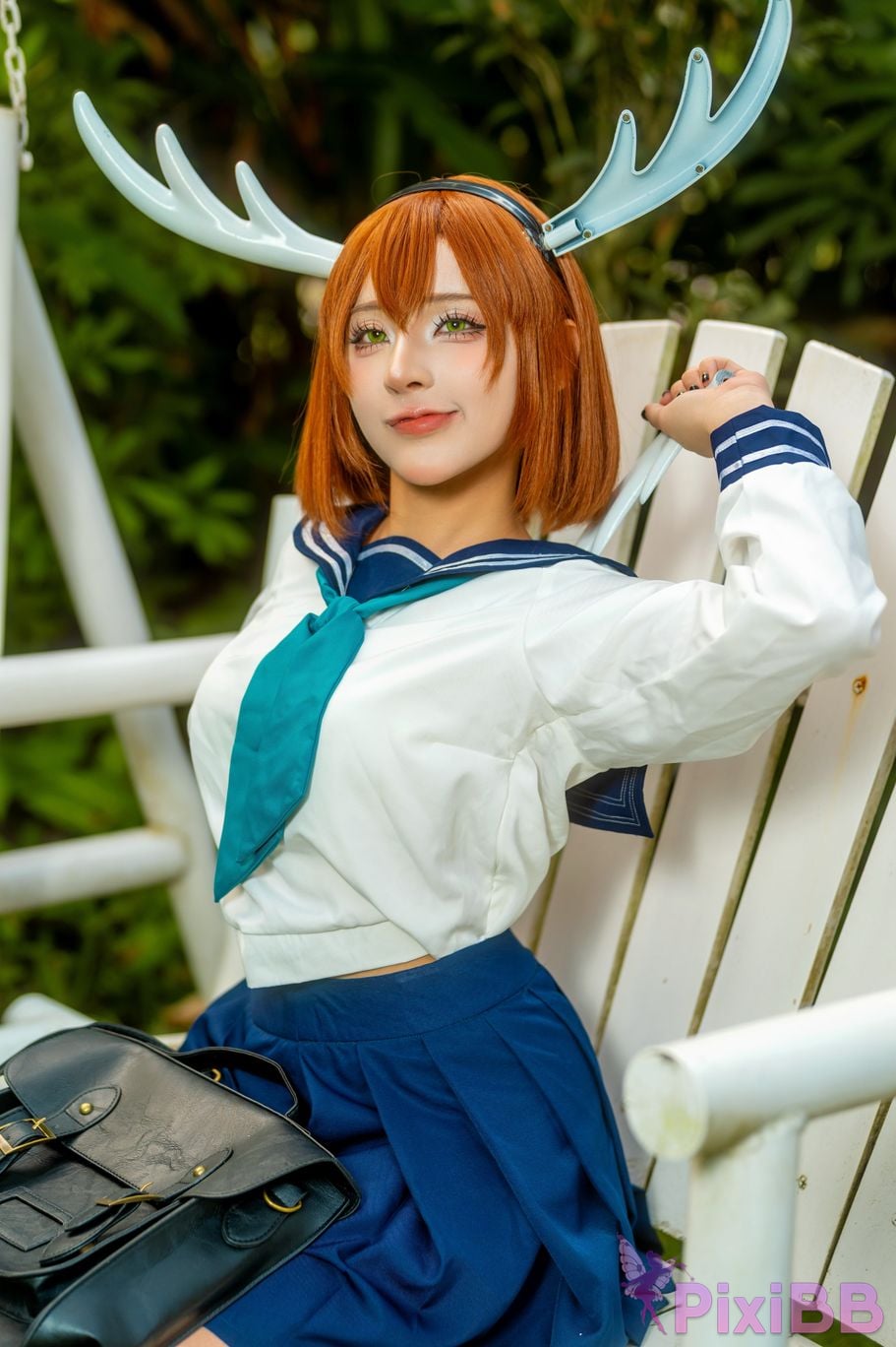 Cosplayer linhi cute yuumeilyn Noko Shikanoko My Deer Friend Nokotan PixiBB.COM 010