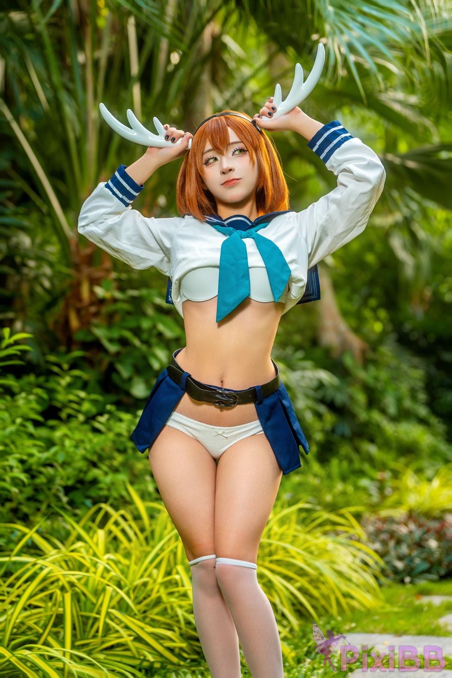 Cosplayer linhi cute yuumeilyn Noko Shikanoko My Deer Friend Nokotan PixiBB.COM 017