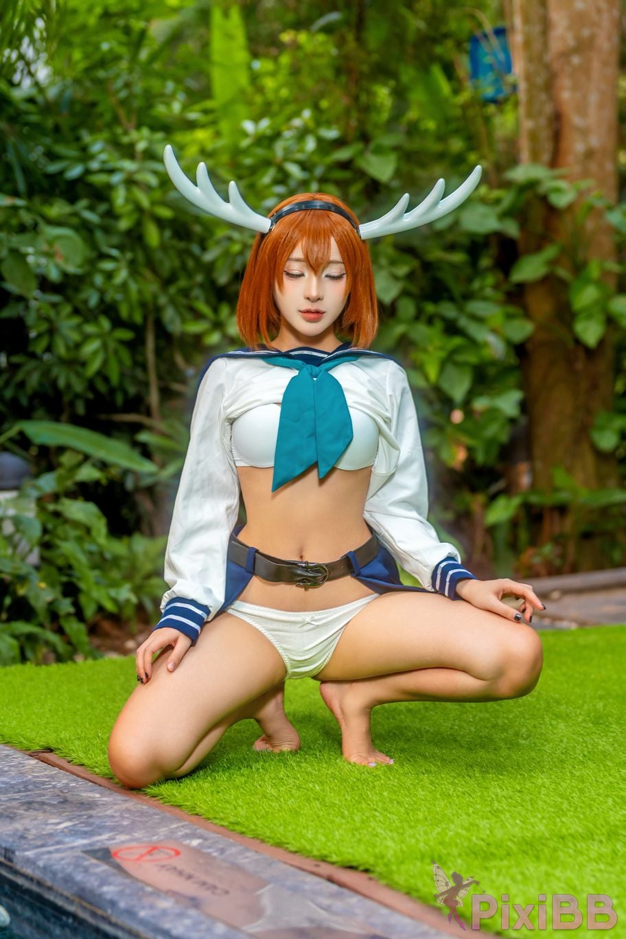 Cosplayer linhi cute yuumeilyn Noko Shikanoko My Deer Friend Nokotan PixiBB.COM 019