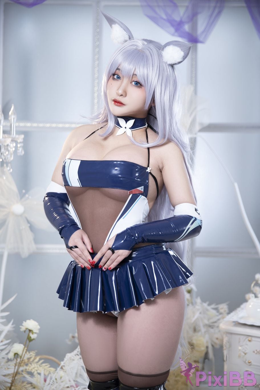 Cosplayer Luo Li LoLiSAMA azur lane Shinano Racing PixiBB.COM 001
