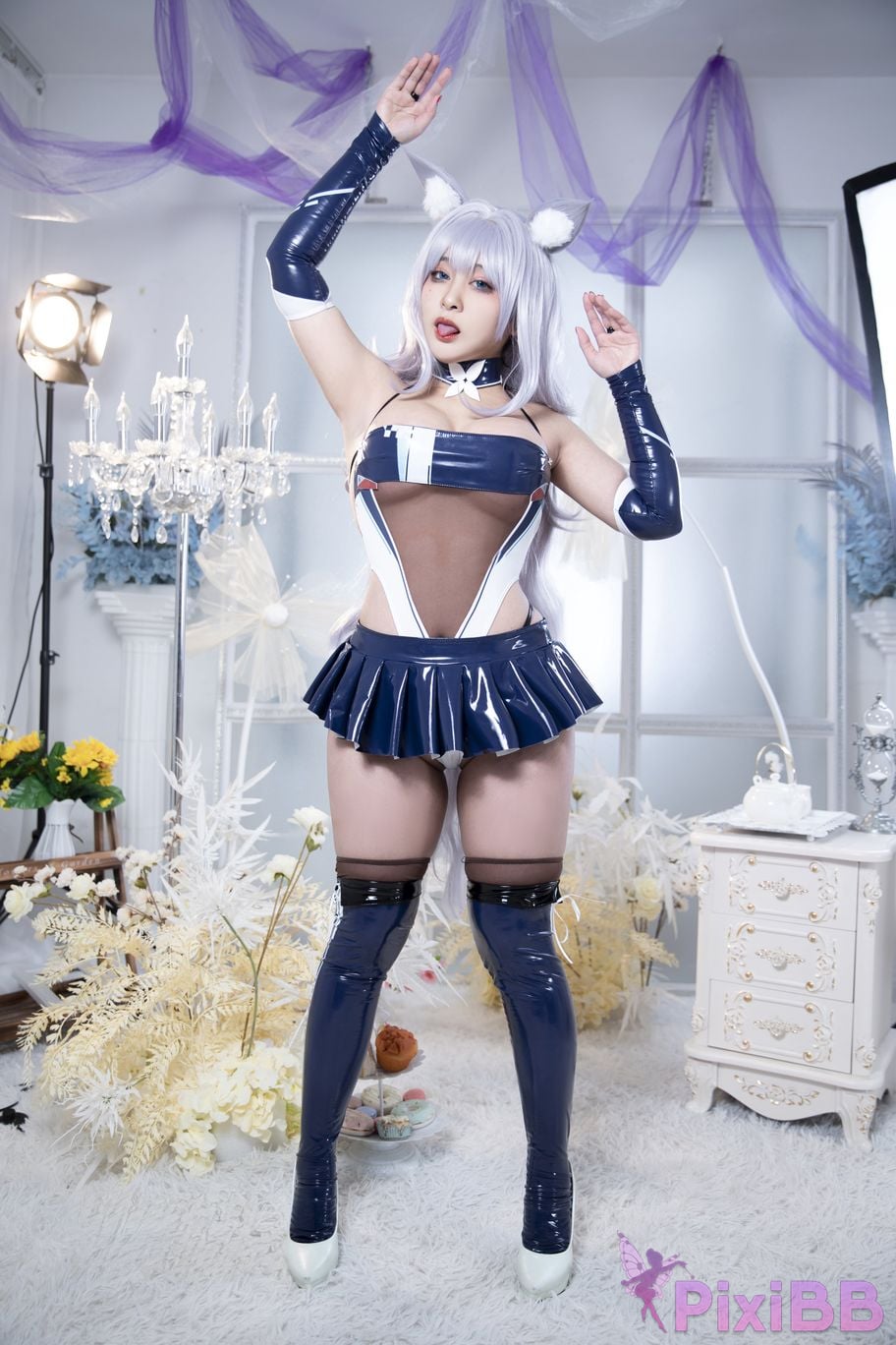 Cosplayer Luo Li LoLiSAMA azur lane Shinano Racing PixiBB.COM 005
