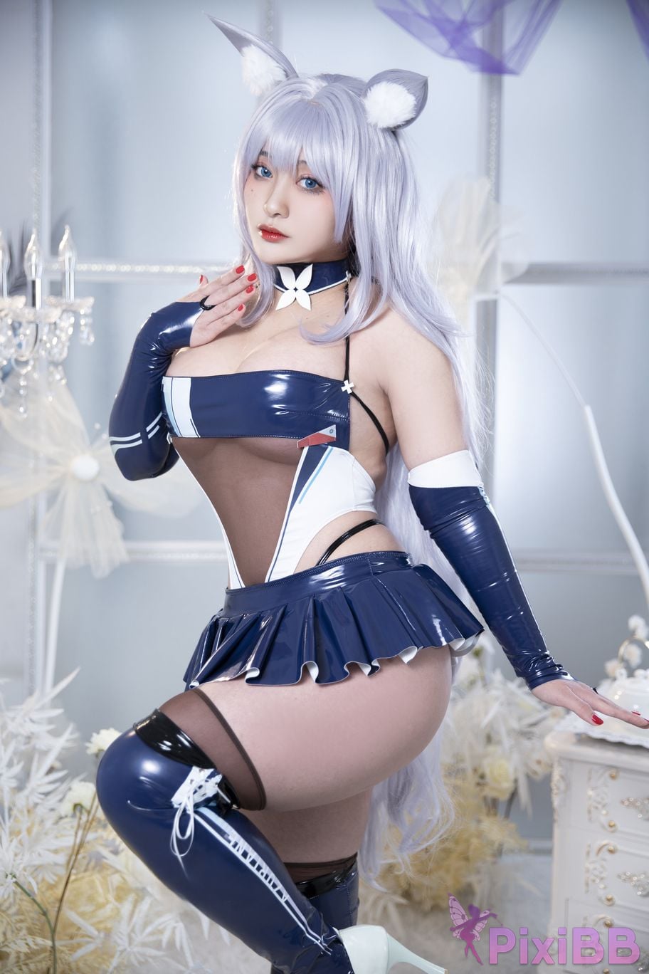 Cosplayer Luo Li LoLiSAMA azur lane Shinano Racing PixiBB.COM 023