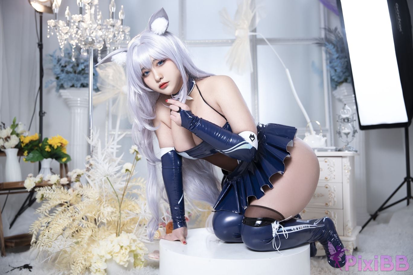 Cosplayer Luo Li LoLiSAMA azur lane Shinano Racing PixiBB.COM 030