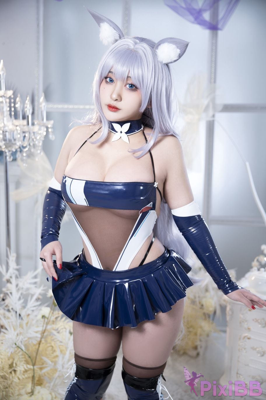 Cosplayer Luo Li LoLiSAMA azur lane Shinano Racing PixiBB.COM 045