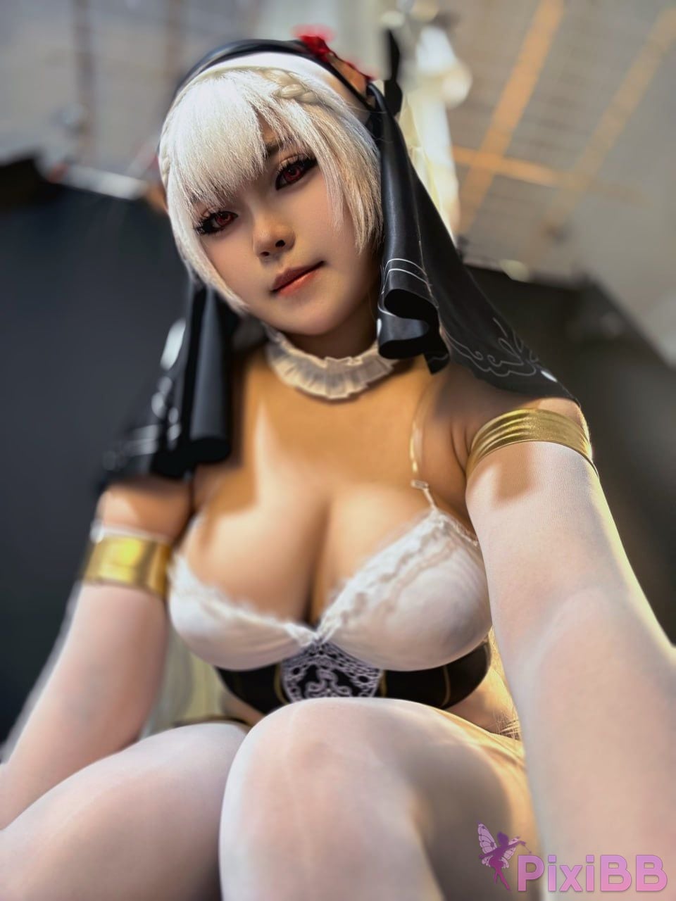 Cosplayer Surabaya has a pointed head Sister of Thorns PixiBB.COM 050