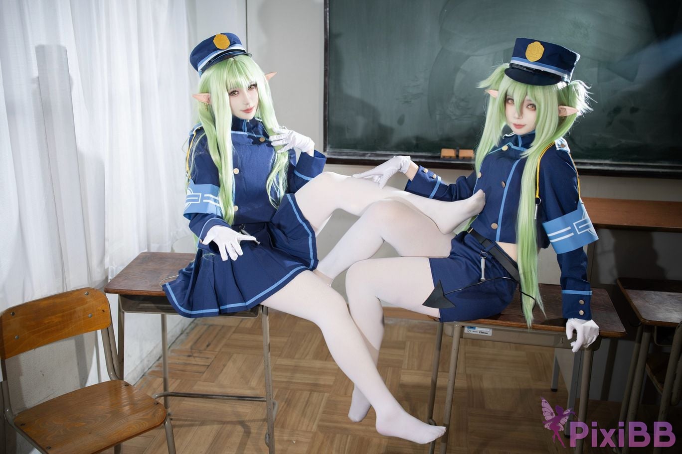 Cosplayer trace back sukki railway twins PixiBB.COM 009