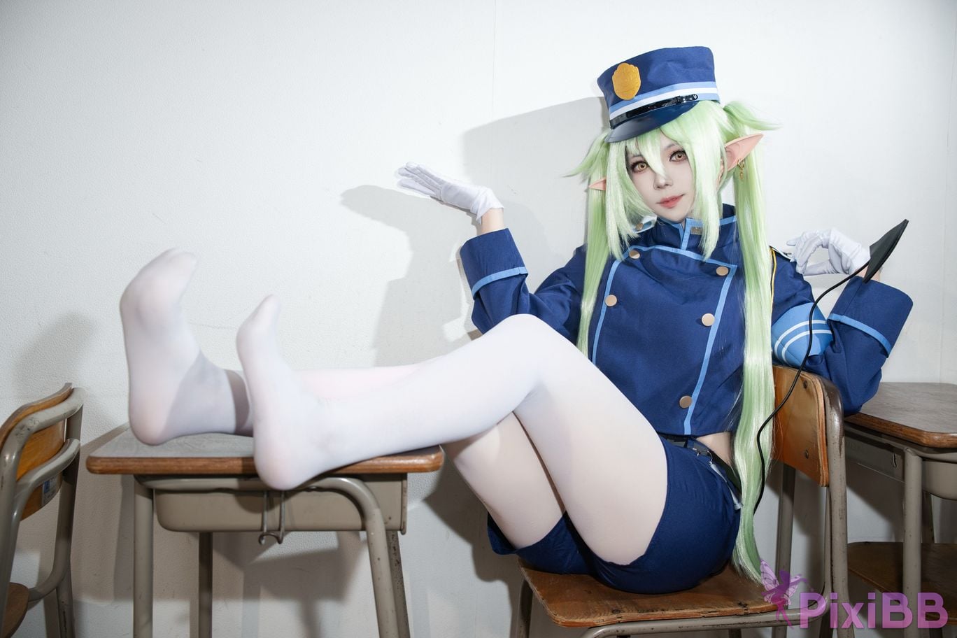 Cosplayer trace back sukki railway twins PixiBB.COM 011