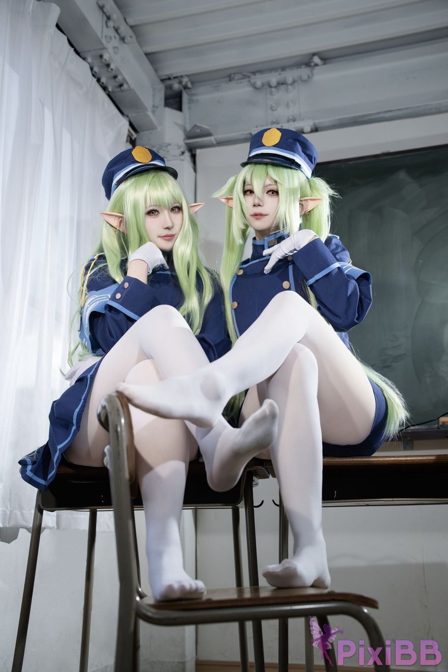 Cosplayer trace back sukki railway twins PixiBB.COM 015