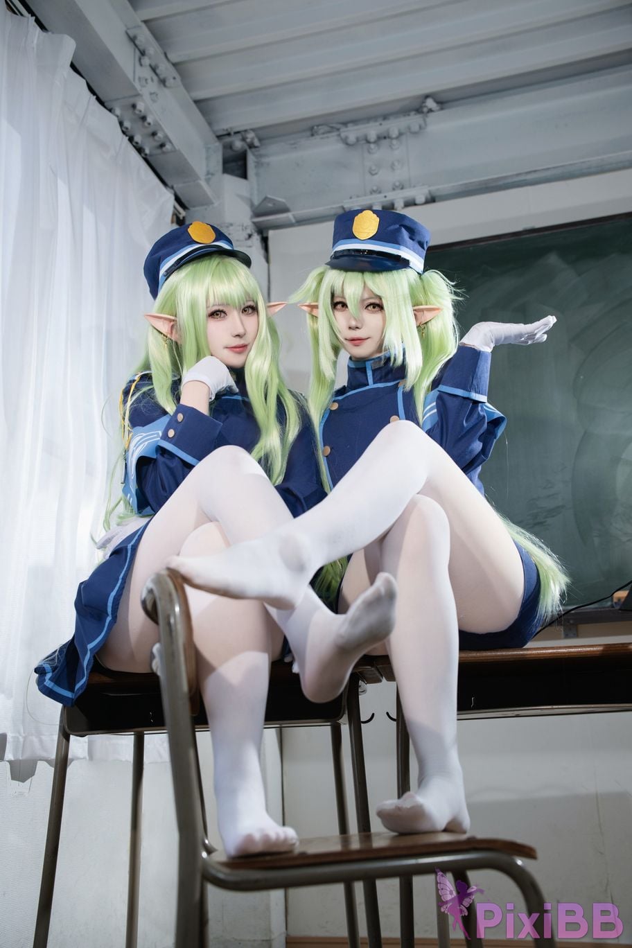 Cosplayer trace back sukki railway twins PixiBB.COM 016