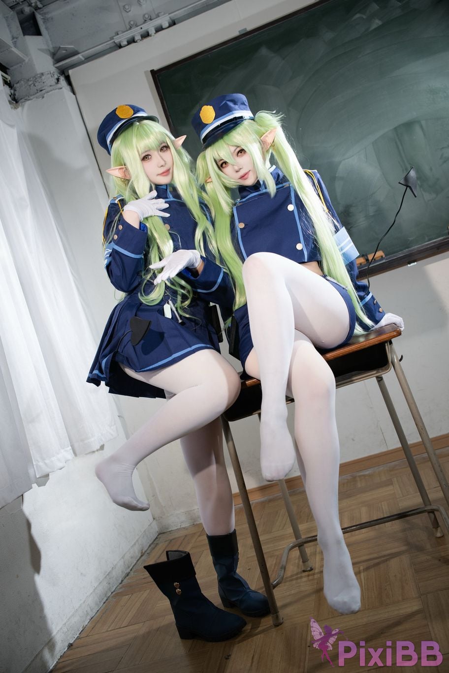 Cosplayer trace back sukki railway twins PixiBB.COM 017