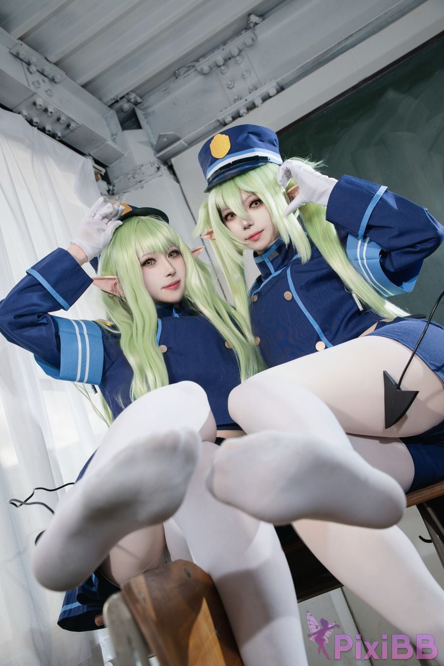 Cosplayer trace back sukki railway twins PixiBB.COM 018