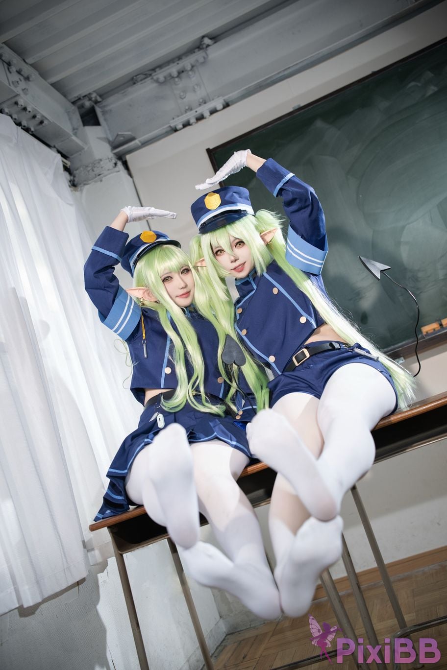 Cosplayer trace back sukki railway twins PixiBB.COM 019