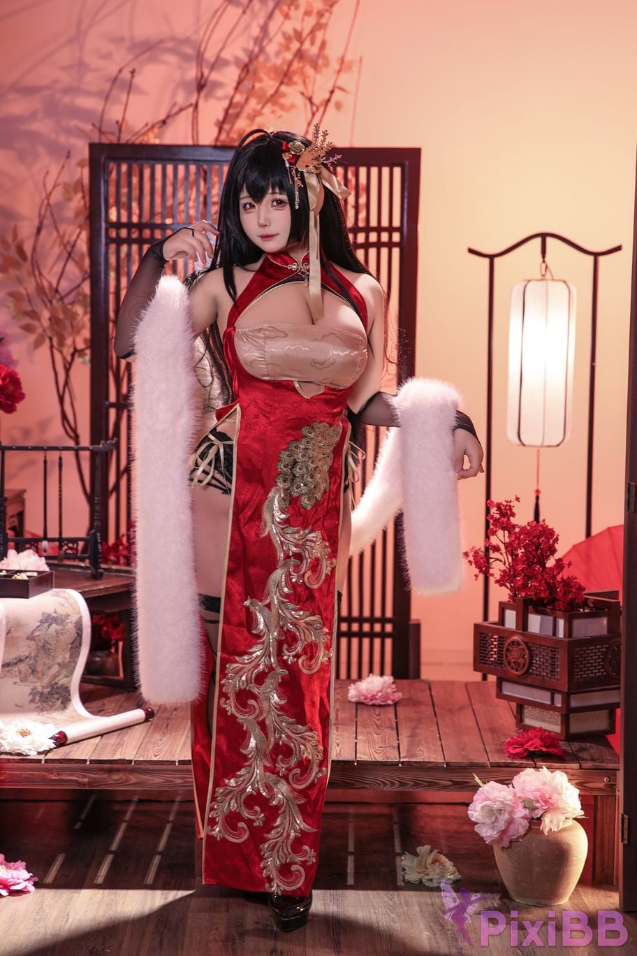 Cosplayer soso swish Chesire Azur Lane PixiBB.COM 002