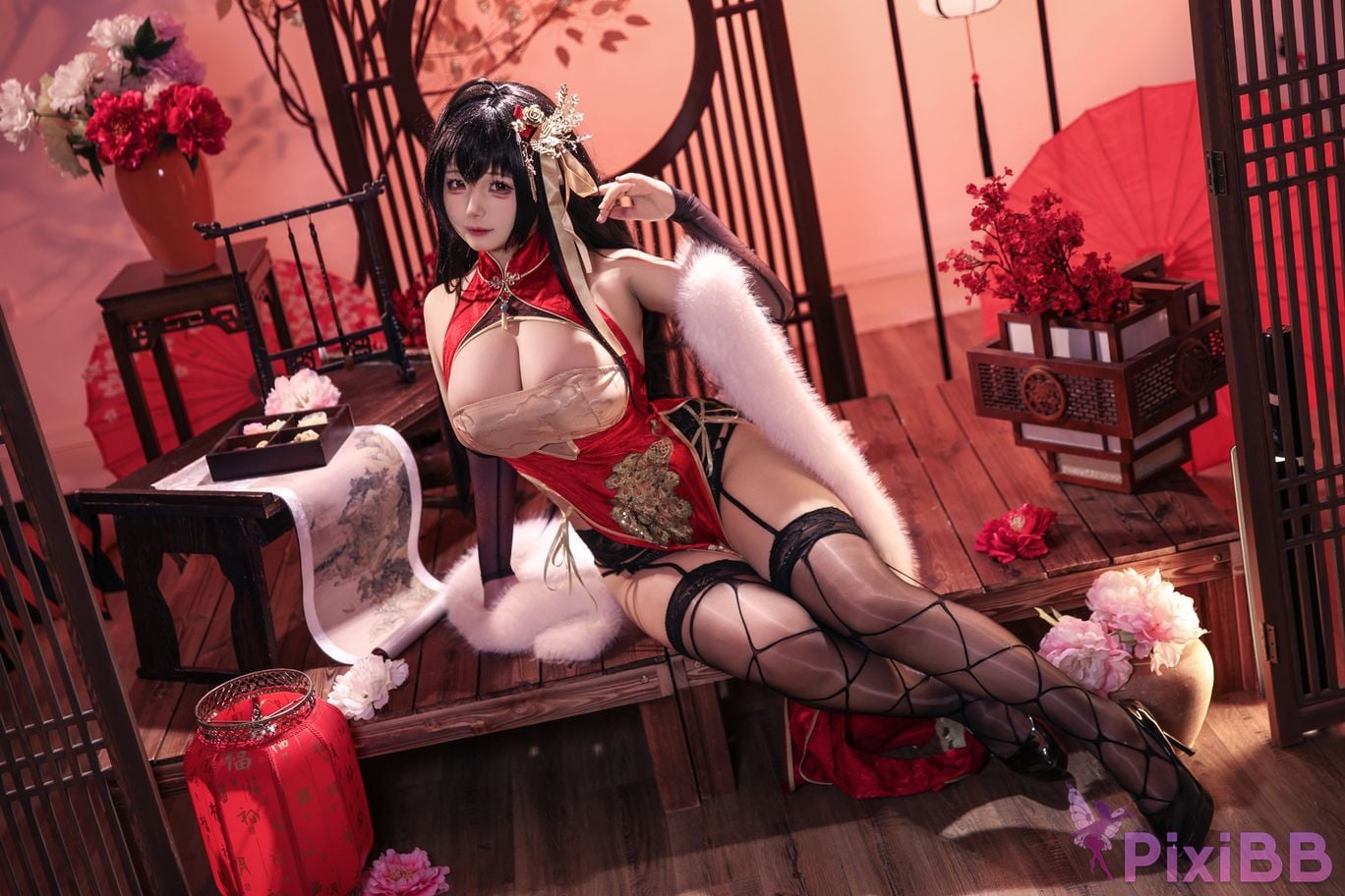 Cosplayer soso swish Chesire Azur Lane PixiBB.COM 004